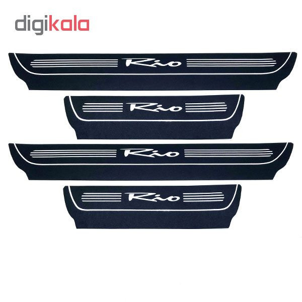 برچسب پارکابی خودرو کد SK046 مناسب برای کیا ریو مجموعه 4 عددی