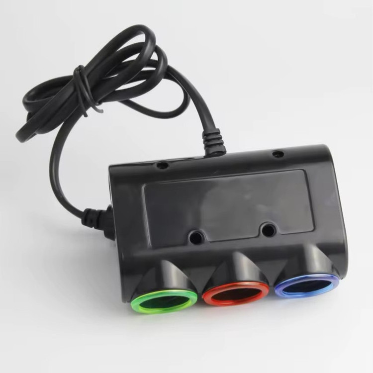 مبدل برق 1 به 3 و شارژر فندکی خودرو مدل 3in1