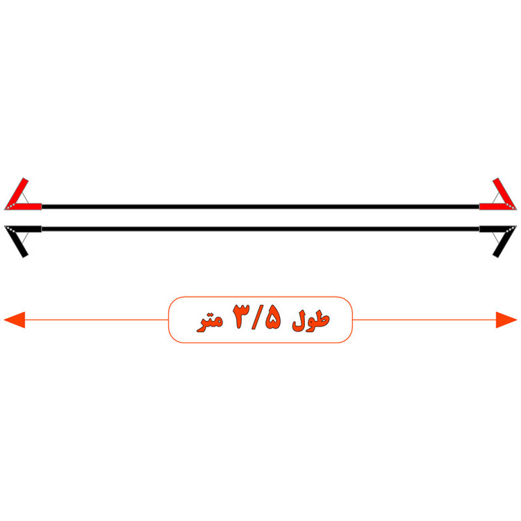 کابل اتصال باتری به باتری موتورسیکلت مدل Fire 1100A-3.5m مجموعه دو عددی