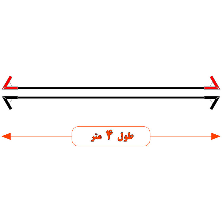 کابل اتصال باتری به باتری موتورسیکلت مدل Fire 1100A-4m مجموعه دو عددی
