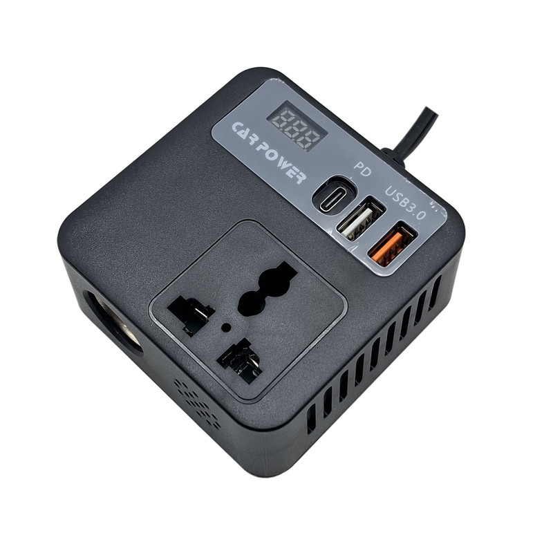 مبدل برق فندکی خودرو به برق شهری 100 وات باس مدل 12V