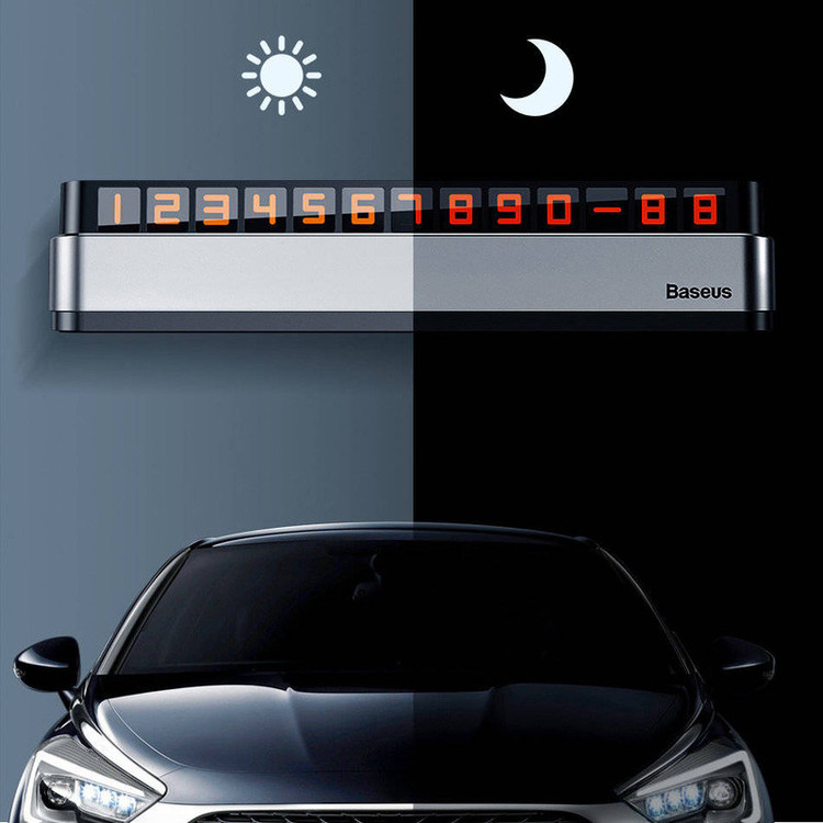 شماره تلفن مخصوص پارک خودرو باسئوس مدل Parking Number Plate