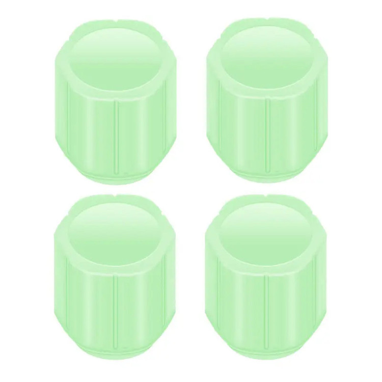 سر والف لاستیک خودرو مدل POLYGONAL-GREEN بسته 4 عددی