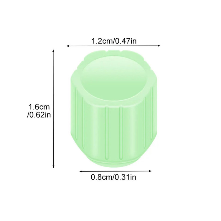 سر والف لاستیک خودرو مدل POLYGONAL-GREEN بسته 4 عددی