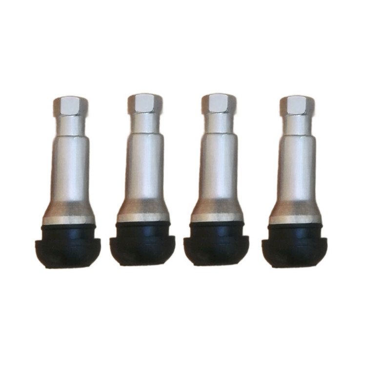 والف لاستیک خودرو طرح کروم استیل مدل steel ac بسته 4 عددی