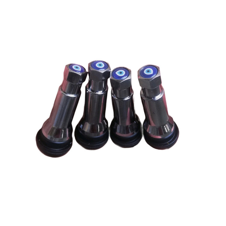 والف لاستیک خودرو طرح کروم استیل مدل elac بسته 4 عددی