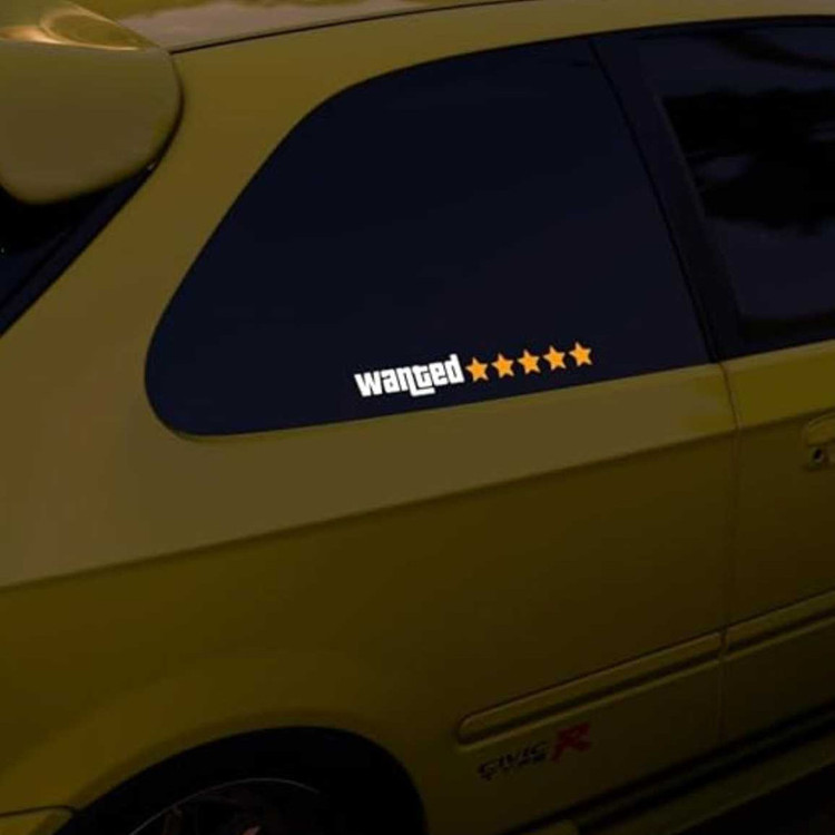 برچسب بدنه خودرو طرح GTAWANTED کد VG01