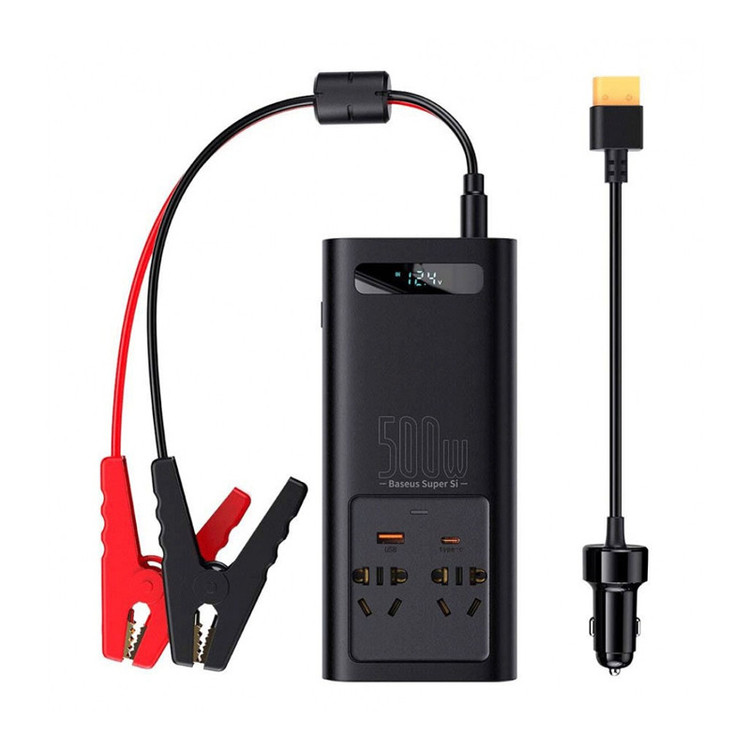 مبدل برق خودرو باسئوس مدل Power Inverter 500W