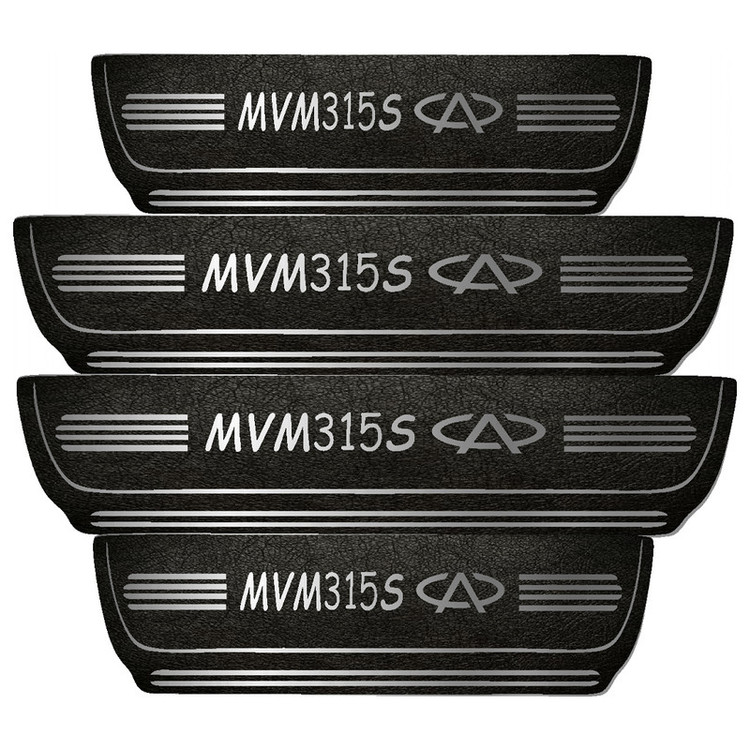 برچسب پارکابی خودرو مهدیار طرح چرم کد pka1031 مناسب برای mvm s 315 بسته 4 عددی