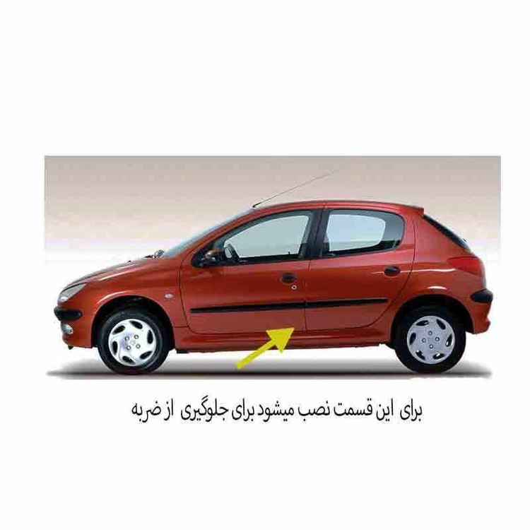 برچسب محافظ کنج درب خودرو مدل SPS8-33118218 مجموعه 2 عددی