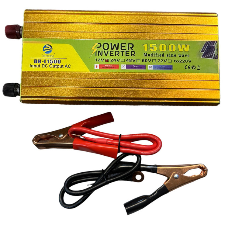 مبدل برق خودرو دیپ کینگ مدل 12V-TO-220V-1500W
