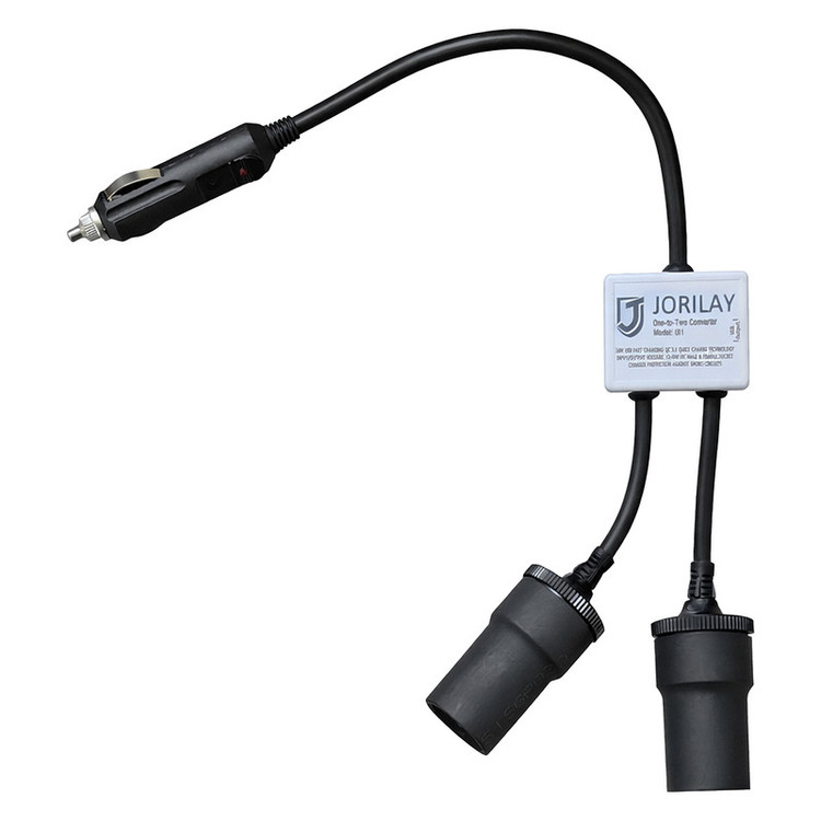 مبدل 1 به 2 مادگی فندکی خودرو جوریلای مدل UI1