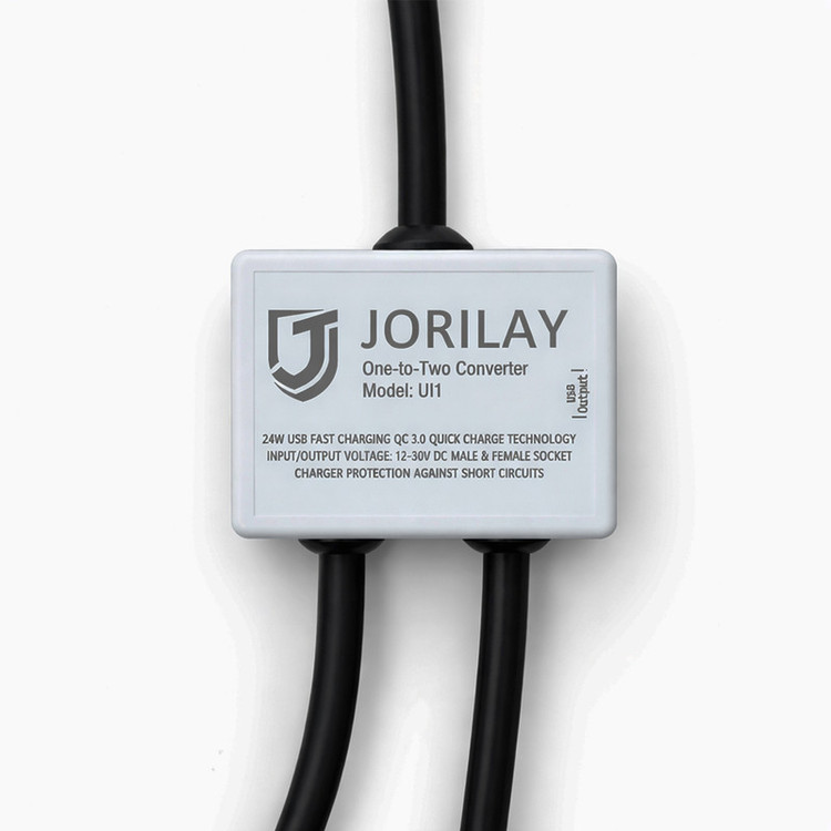 مبدل 1 به 2 مادگی فندکی خودرو جوریلای مدل UI1