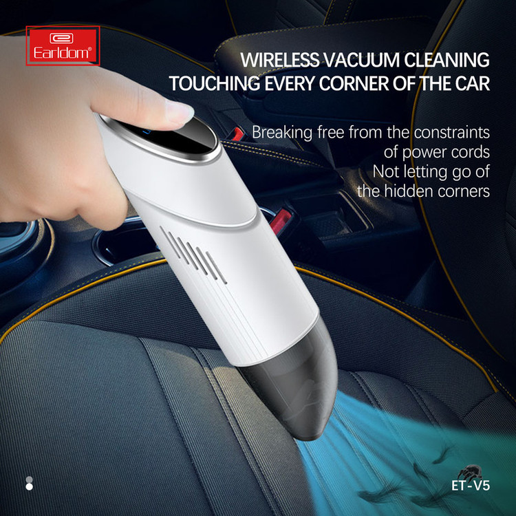 جارو شارژی خودرو ارلدام مدل Car Vacuum Cleaner V5