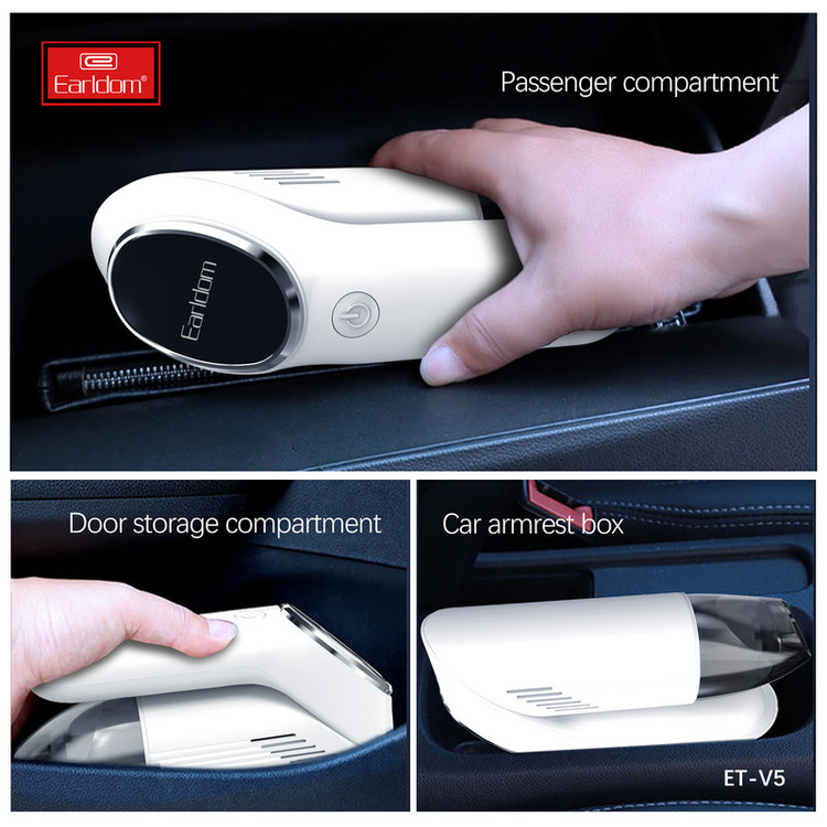 جارو شارژی خودرو ارلدام مدل Car Vacuum Cleaner V5