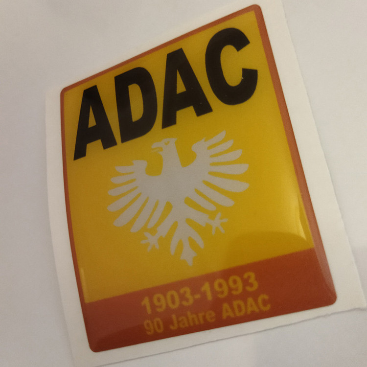 برچسب خودرو مدل ژله ای کد ADAC Square