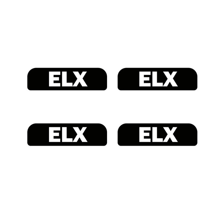 برچسب دستگیره خودرو کد ELX DST 01 مناسب برای پژو پارس مجموعه 4 عددی