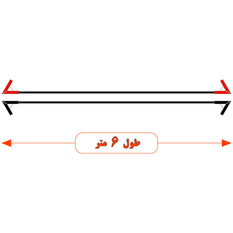 کابل اتصال باتری به باتری موتورسیکلت مدل Fire 1100A-6m مجموعه دو عددی