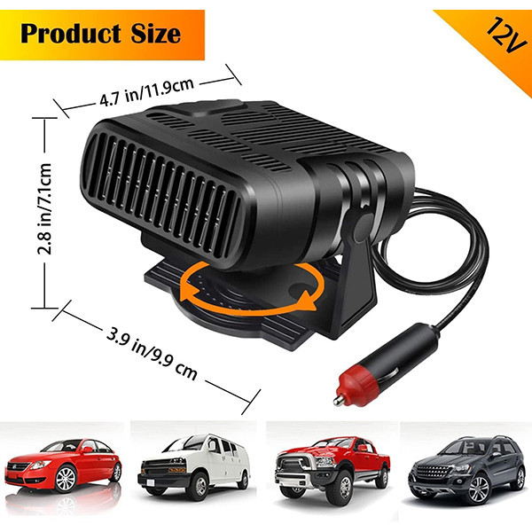 بخاری فندکی خودرو مدل CC2-12V