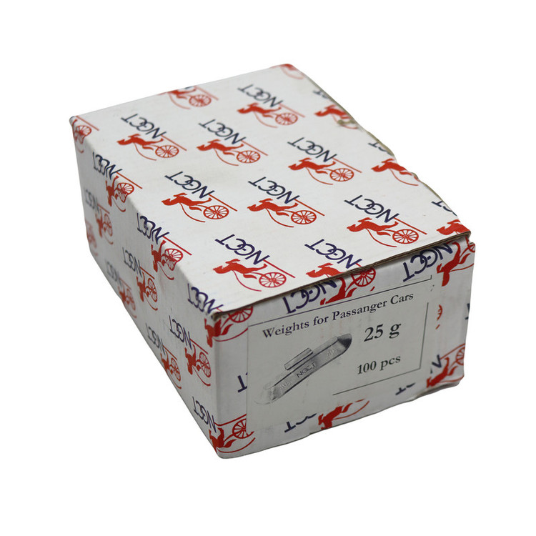 سرب بالانس لاستیک ان جی سی تی مدل گیره ای کد YP-25GR مجموعه 100عددی