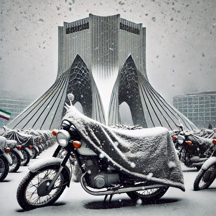 چادر موتور سیکلت رویال اسپرت مدل شمعی مناسب برای موتور سیکلت باکسر