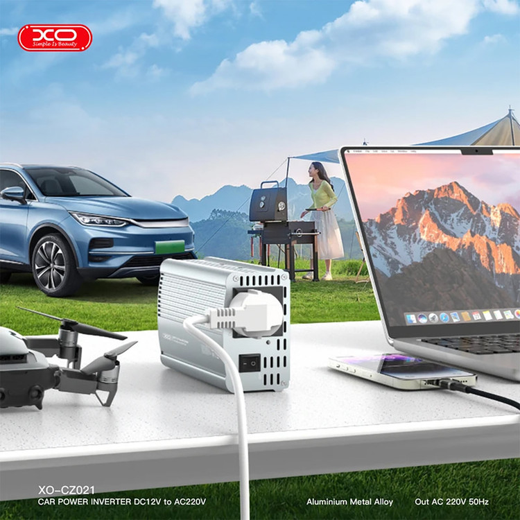 مبدل برق خودرو ایکس او مدل CZ021