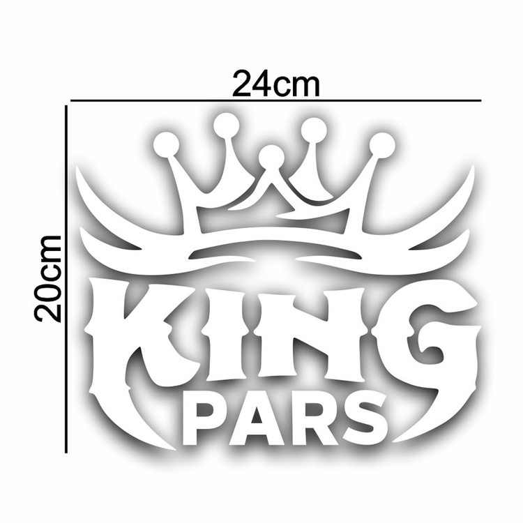 برچسب بدنه خودرو ماتریسیو طرح king پارس pars کد M135