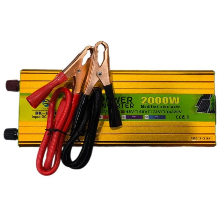 مبدل برق خودرو دیپ کینگ مدل -12V-24V-TO-220V -2000W
