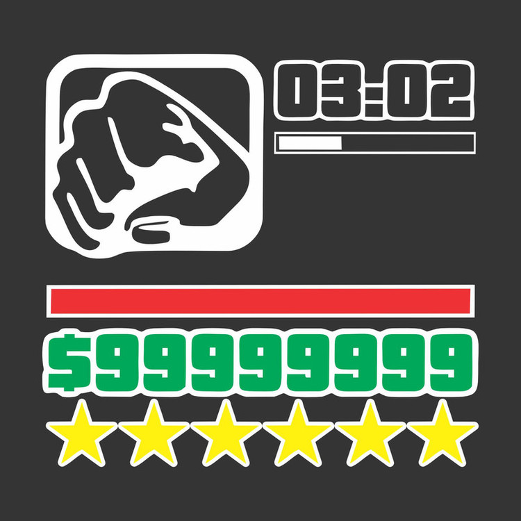برچسب بدنه خودرو طرح GTA کد AZVG002