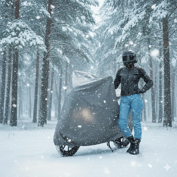 چادر موتور سیکلت ساکا مدل ضدآب مناسب برای 150 QJ Motor NX