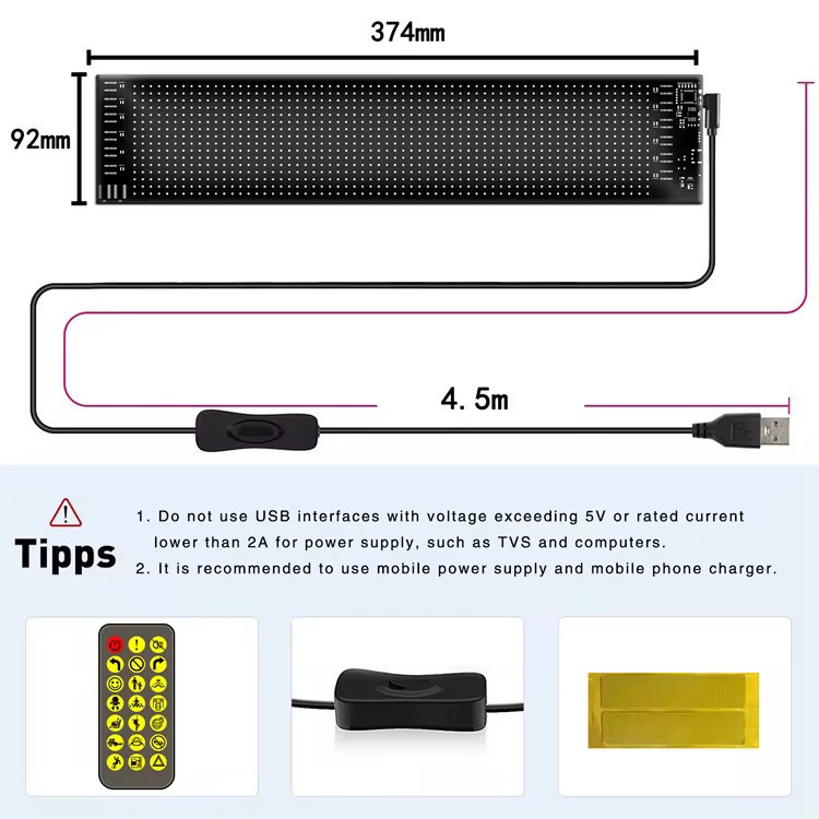 نمایشگر ال ای دی منعطف خودرو مدلFlexible LED Car Screen