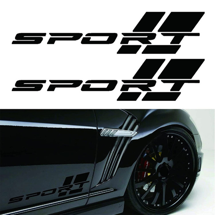 برچسب بدنه خودرو شیپرس طرح SPORT کد Ss005M بسته دو عددی