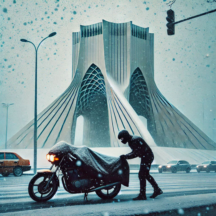 چادر موتور سیکلت ساکا مدل ضدآب مناسب برای Pishro RX 175