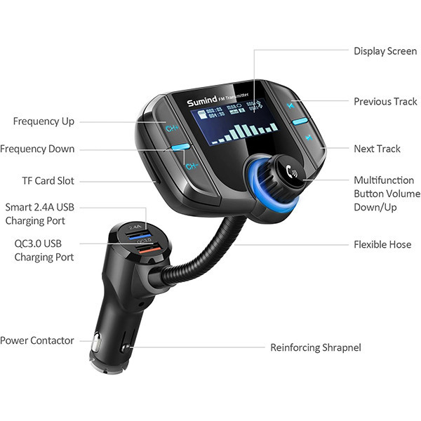 کیت هوشمند فندکی خودرو مدل BT70B
