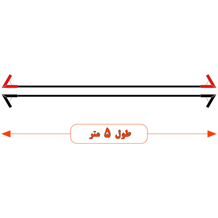 کابل اتصال باتری به باتری خودرو مدل Invertor 900A-5m مجموعه 2 عددی