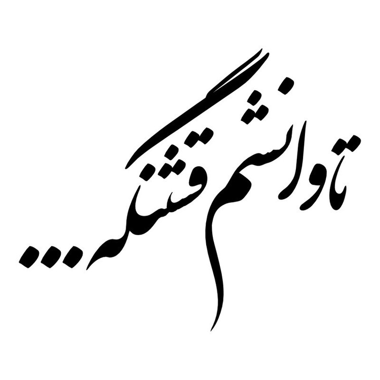 برچسب بدنه خودرو ونگارد طرح تاوانشم قشنگه کد Vg0B1