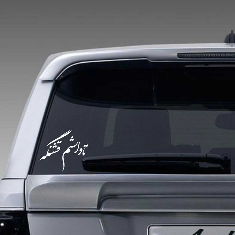 برچسب بدنه خودرو ونگارد طرح تاوانشم قشنگه کد Vg0B2