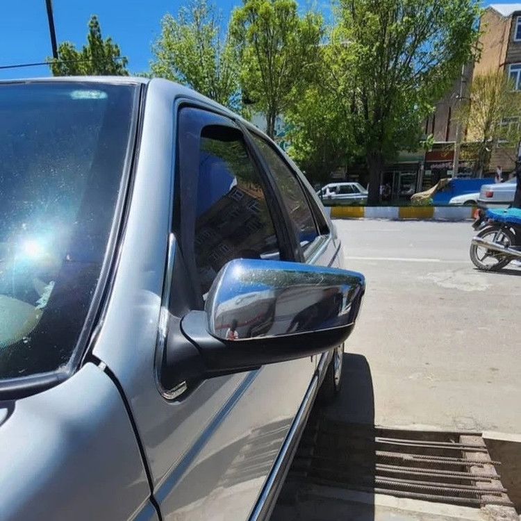 فلاپ چپ آینه جانبی خودرو مدل استیل مناسب برای پژو 405