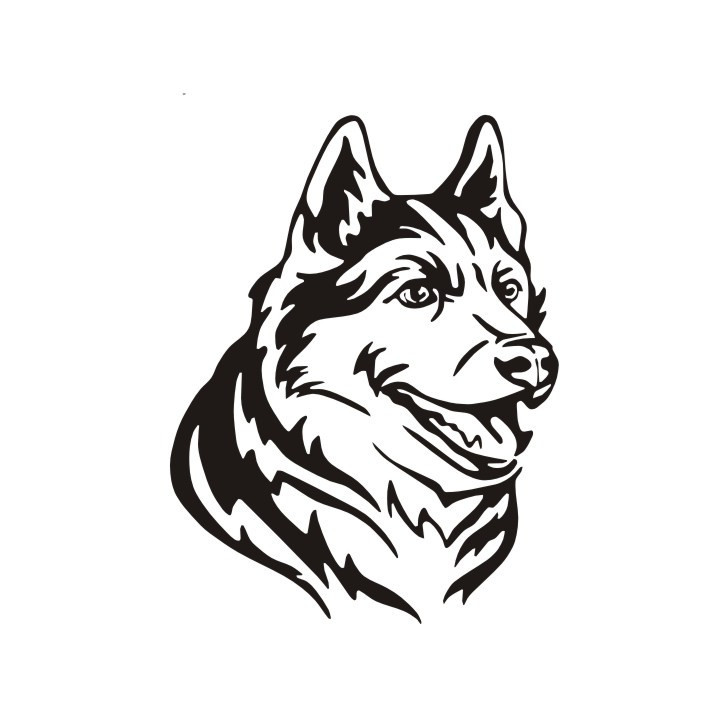 برچسب بدنه خودرو لیزارد مدل فانتزی طرح LOYAL DOG کد LZD-790