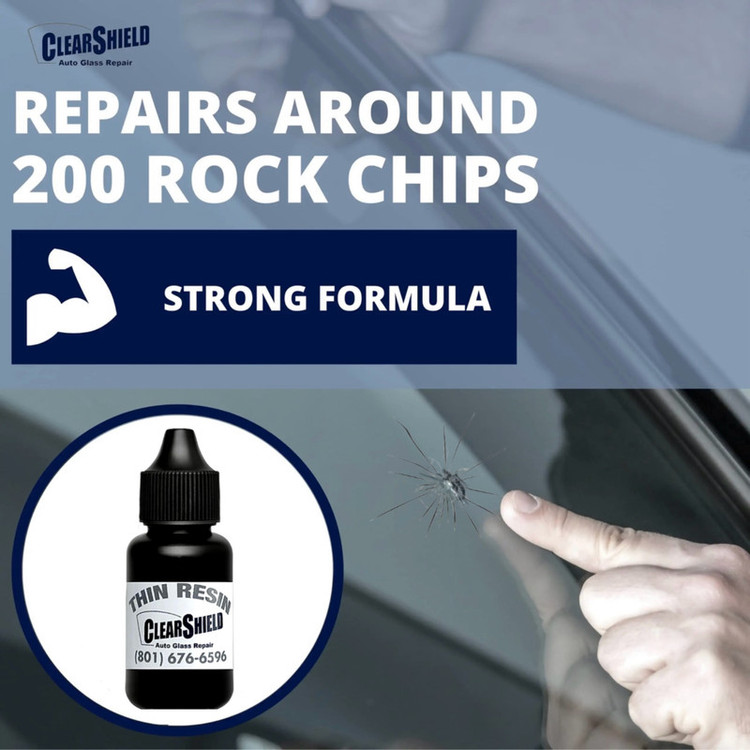 چسب ترمیم کننده شیشه خودرو مدل Thin-Resin-Black حجم 30 میلی لیتر