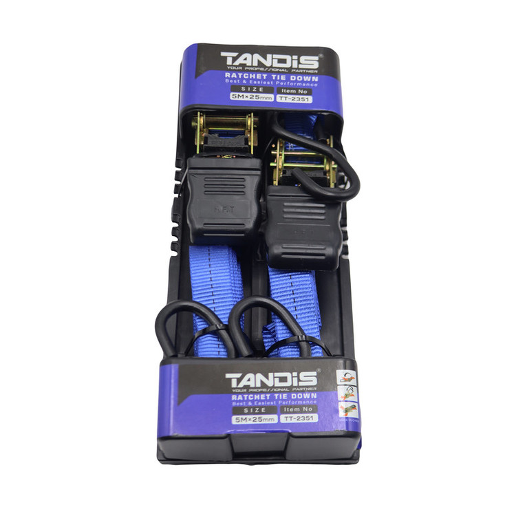 تسمه باربند جغجغه ای تندیس مدل YP-TT-2352/5M*25mm طول 5 متر مجموعه 2 عددی
