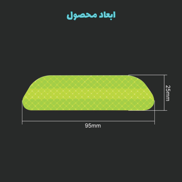برچسب شبرنگ هشدار باز بودن درب خودرو ونگارد مدل S113 مناسب برای سمند بسته 4 عددی