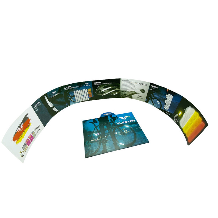 برچسب شبرنگ هشدار باز بودن درب خودرو فلکترا مدل H30 بسته 4 عددی مناسب برای اچ سی کراس