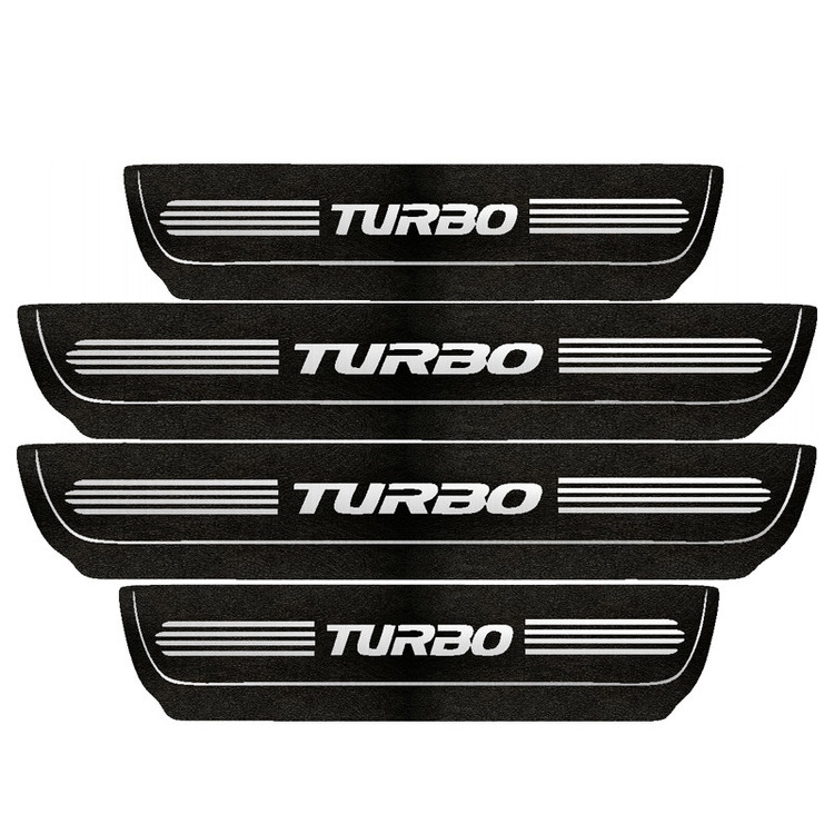 برچسب بدنه خودرو مهدیار طرح پارکابی چرم TURBO کد pka1092 بسته 4 عددی