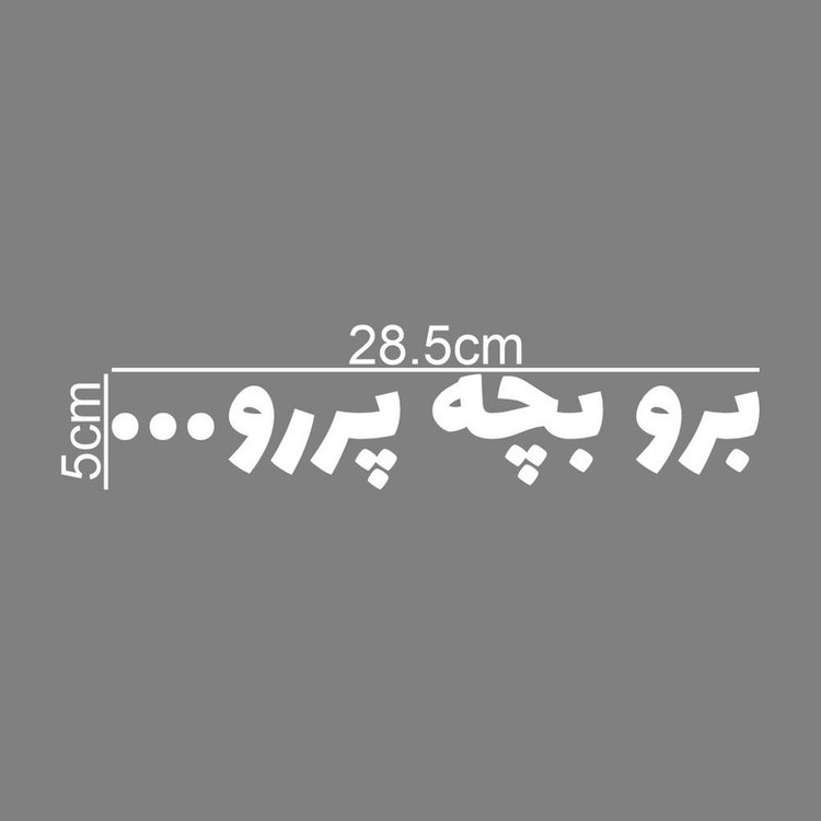برچسب بدنه خودرو طرح برو بچه پررو کد MT-W526