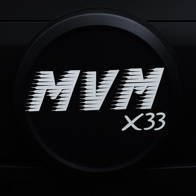 برچسب قاب زاپاس خودرو طرح mvm x33