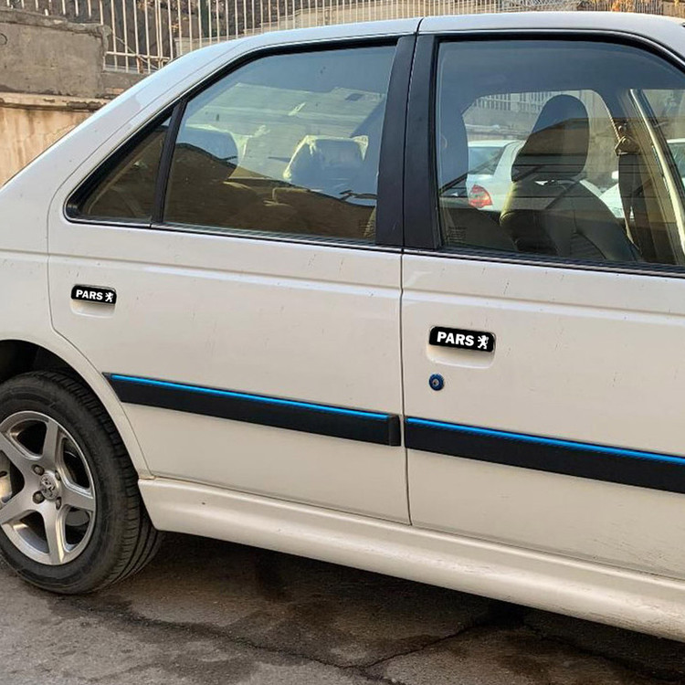 برچسب دستگیره خودرو کد LUX PGT 01 مناسب برای پژو پارس مجموعه 4 عددی