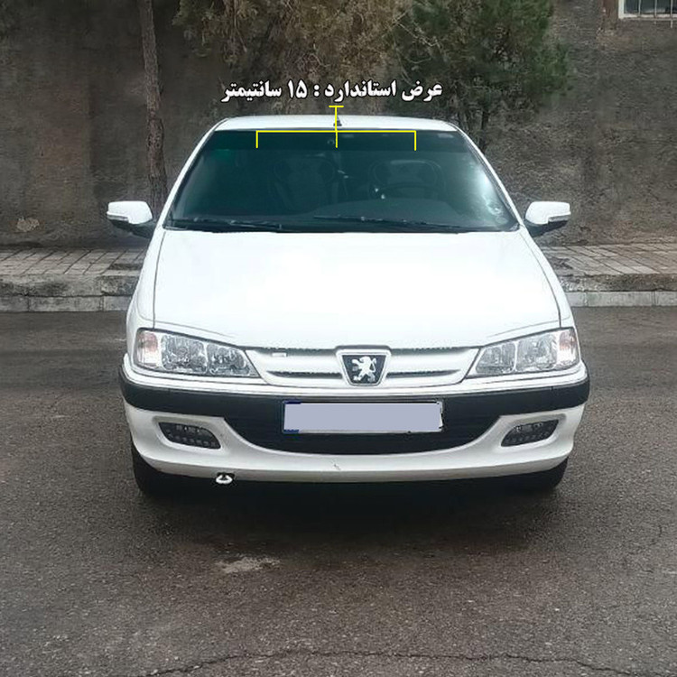 برچسب آفتابگیر شیشه جلو مدلSIMPL PARS 01 مناسب برای پژو پارس