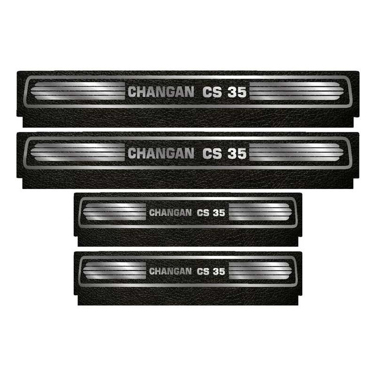 برچسب پارکابی خودرو لندمون کد LM100 MS مناسب برای چانگان C S35 مجموعه 4 عددی به همراه جاکلیدی