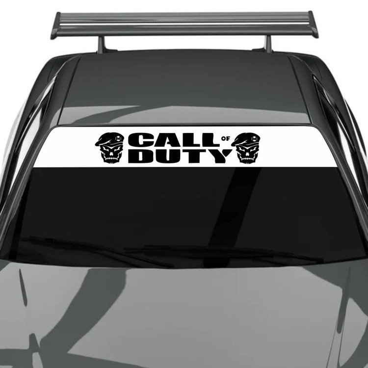برچسب شیشه خودرو استیریت اسپرت طرح ویندشیلد مدل آفتابگیر کد s8Call of